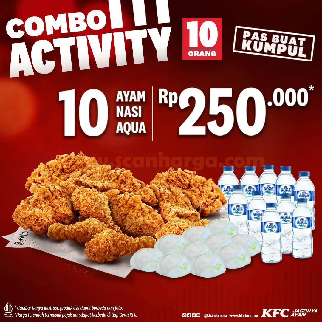 Promo KFC Combo Activity - Paket Hemat untuk 10 Orang